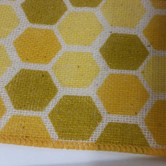 6 Rolls Wired Ribbon Honeycomb 1.5" & 2.5"